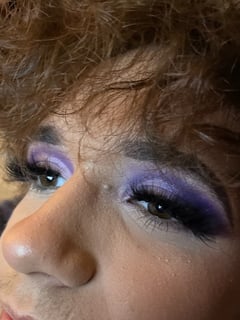 View Purple, Glam Makeup, Male Grooming, Colors, Evening, Makeup, Look, Daytime - Samantha Bernhardt, Killeen, TX
