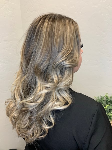 Image of  Bob, Haircuts, Women's Hair, Shaved, Layered, Blunt, Curly, Bangs, Blowout, Updo, Hairstyles, Boho Chic Braid, Beachy Waves, Curly, Straight, Silver, Hair Color, Red, Highlights, Full Color, Color Correction, Black, Fashion Color, Ombré, Blonde, Balayage, Brunette, Foilayage, Hair Length, Long, Short Ear Length, Pixie, Short Chin Length, Shoulder Length, Medium Length