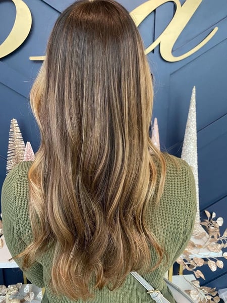 Image of  Women's Hair, Blowout, Hair Color, Balayage, Brunette, Blonde