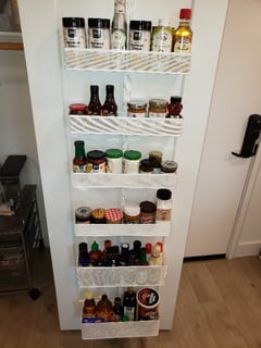 View Kitchen Shelves, Baking Supplies, Spice Cabinet, Food Pantry, Kitchen Organization, Professional Organizer - Alana Frost, San Diego, CA