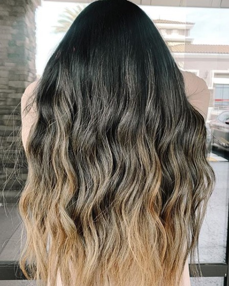 Image of  Women's Hair, Color Correction, Hair Color, Long, Hair Length, Beachy Waves, Hairstyles