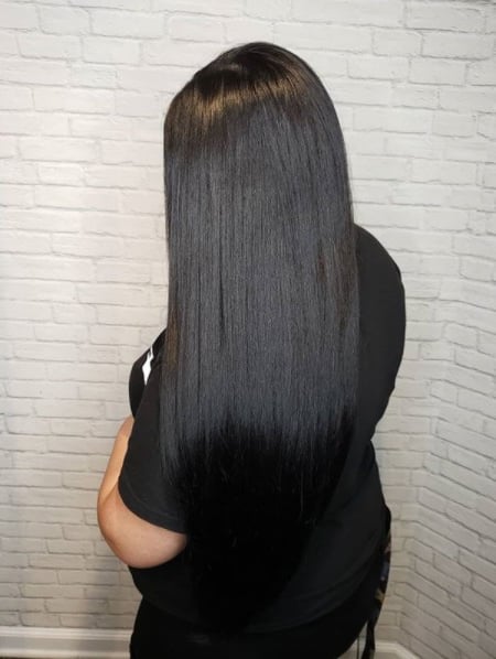 Image of  Women's Hair, Black, Hair Color, Long, Hair Length, Straight, Hairstyles