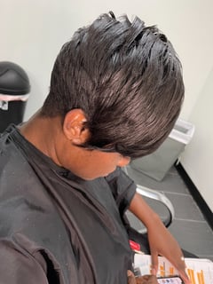 View Perm, Women's Hair, Pixie, Short Hair (Ear Length), Shaved (Women's Haircut), Haircut, Natural Hair, Hairstyle, Relaxer - Sheika DaStylist , Jacksonville, FL