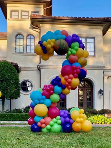 Image of  Balloon Decor, Arrangement Type, Balloon Composition, Event Type, Birthday, Graduation, Corporate Event, School Pride