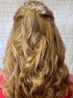 View Haircuts, Women's Hair, Curly, Hairstyles, Updo, Natural, Blonde, Hair Color, Medium Length, Hair Length - Inspiration Hair Studio and Day Spa, Uxbridge, MA