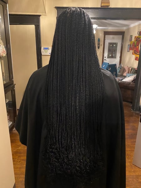 Image of  Long, Hair Length, Women's Hair, Curly, Haircuts, Black, Hair Color, Braids (African American), Hairstyles