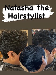 View Black, Hairstyles, Women's Hair, Weave, Short Ear Length, Pixie, Hair Color - Natasha Todd, Philadelphia, PA
