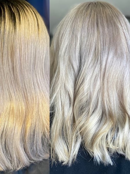 Image of  Women's Hair, Blonde, Hair Color, Color Correction