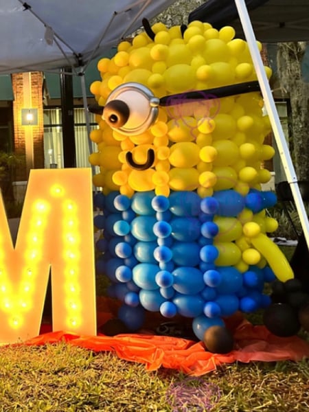 Image of  Balloon Decor, Arrangement Type, Helium Bouquet, Balloon Wall, Balloon Composition, Balloon Garland, Balloon Arch, Event Type, Birthday, Baby Shower, Wedding, Graduation, Holiday, Valentine's Day, Corporate Event, Colors, Yellow, Accents, Characters, Balloon Column, School Pride