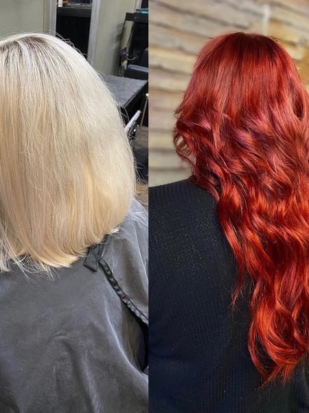 Image of  Women's Hair, Color Correction, Hair Color, Medium Length, Hair Length, Bob, Haircuts, Hair Extensions, Hairstyles