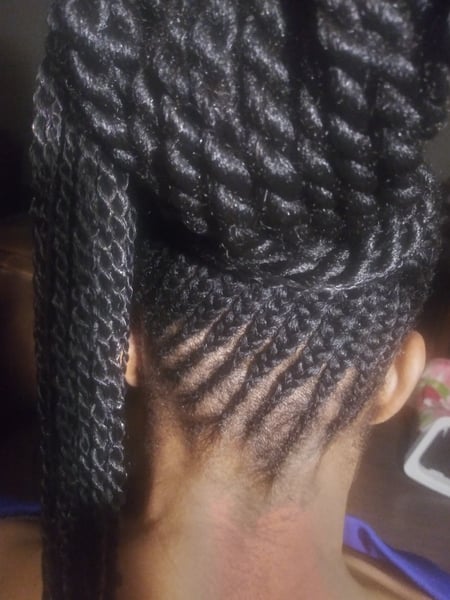 Image of  Women's Hair, Braids (African American), Hairstyles, 3B, Hair Texture, 3A, 4A, 3C, 4B, 4C