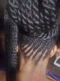 View Women's Hair, 4C, 4B, 3C, 4A, 3A, Hair Texture, 3B, Hairstyle, Braids (African American) - Tinuade Bakare, Houston, TX