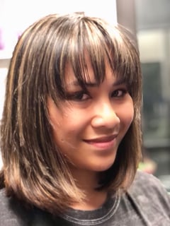 View Women's Hair, Hair Color, Highlights, Hair Length, Shoulder Length, Haircuts, Bangs, Blunt, Bob, Curly, Layered, Straight, Hairstyles - Salon Above by Liza, Jacksonville, FL