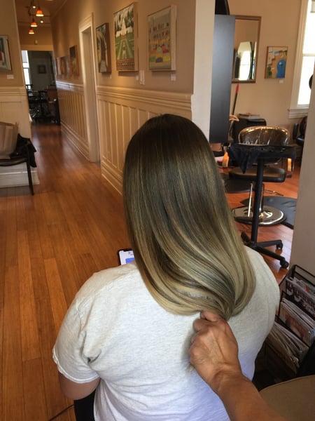 Image of  Layered, Haircuts, Women's Hair, Straight, Hairstyles, Blonde, Hair Color, Balayage, Brunette