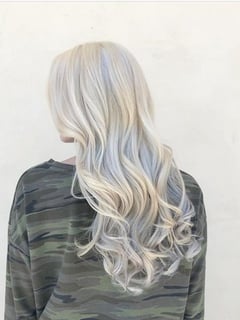 View Women's Hair, Hair Color, Full Color, Silver, Long, Hair Length, Layered, Haircuts, Beachy Waves, Hairstyles - Kaylyn Christine, Phoenix, AZ