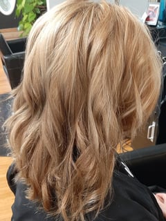 View Color Correction, Women's Hair, Shoulder Length Hair, Layers, Hair Length, Haircut, Hair Color, Blonde, Highlights - Becki Kennedy, Saint Charles, IL