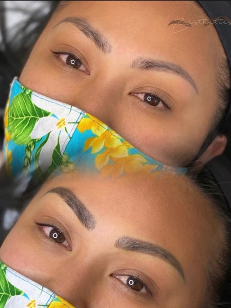 Image of  Brow Shaping, Brows, Steep Arch, S-Shaped, Rounded, Straight, Arched, Microblading, Ombré, Nano-Stroke