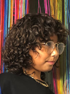 View Haircuts, Curly, Layered, Hair Texture, Hair Length, Curly, Shoulder Length, 3A, Natural, 2C, 2A, 2B, Women's Hair, Hairstyles - Lay’la Zhané, Euless, TX