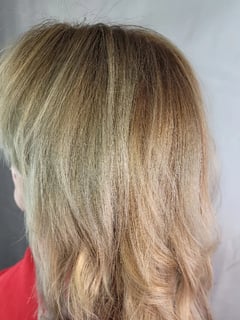 View Hair Color, Blowout, Women's Hair, Haircuts, Layered, Blonde - Mara Fuentes Pillich , Harrisburg, PA