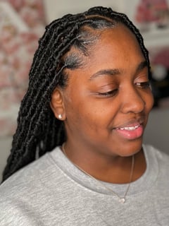 View Locs, Hair Texture, Natural, Braids (African American), Protective, Women's Hair, Hairstyles - Erica Williams, Oak Park, IL