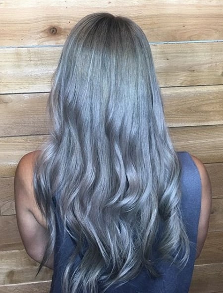 Image of  Women's Hair, Full Color, Hair Color, Fashion Color, Long, Hair Length, Layered, Haircuts, Beachy Waves, Hairstyles