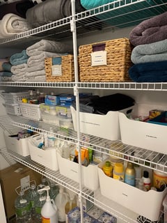 View Storage, Professional Organizer, Home Organization, Closet Organization, Linens, Medicine Cabinet - Danielle Nicholas, Wilmington, MA