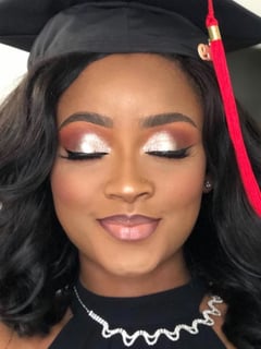 View Light Brown, Red, White, Colors, Black, Glam Makeup, Look, Evening, Skin Tone, Makeup - Nicole Uzo, Houston, TX