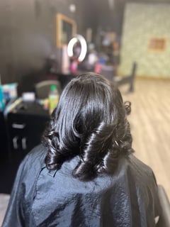 View Women's Hair, Permanent Hair Straightening, Silk Press, Hair Texture, 4C, Hairstyles, Natural, Blowout - Latisha Griffin, Charlotte, NC
