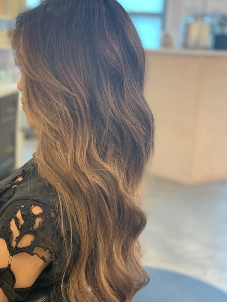 Image of  Women's Hair, Balayage, Hair Color, Brunette, Ombré