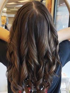 View Hair Color, Medium Length, Hair Length, Brunette, Curly, Hairstyles, Women's Hair, Color Correction - Toni Miller, North Las Vegas, NV