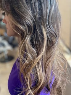 View Haircut, Beachy Waves, Hair Color, Balayage, Long Hair (Upper Back Length), Women's Hair, Hairstyle, Hair Length, Layers - Tonija , Leawood, KS