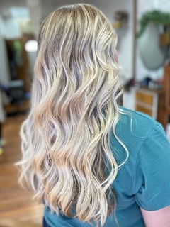 View Highlights, Balayage, Blonde, Women's Hair, Hair Color - Brittany Allmendinger, Newport, ME