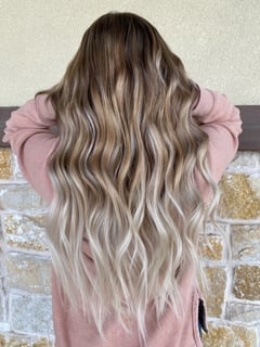 View Black, Color Correction, Fashion Color, Foilayage, Full Color, Highlights, Women's Hair, Silver, Red, Hair Length, Haircuts, Hairstyles, Permanent Hair Straightening, Ombré, Blowout, Hair Color, Balayage, Blonde, Brunette - Callye Leenhouts, Weatherford, TX