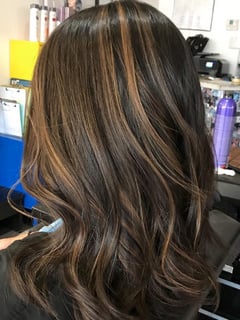 View Haircuts, Women's Hair, Layered, Blunt, Curly, Bangs, Blowout, Beachy Waves, Hairstyles, Curly, Straight, Hair Extensions, Silver, Hair Color, Red, Brunette, Foilayage, Highlights, Full Color, Color Correction, Fashion Color, Ombré, Blonde, Balayage, Long, Hair Length, Short Ear Length, Short Chin Length, Shoulder Length, Medium Length - Mari Nazaryan, Burbank, CA