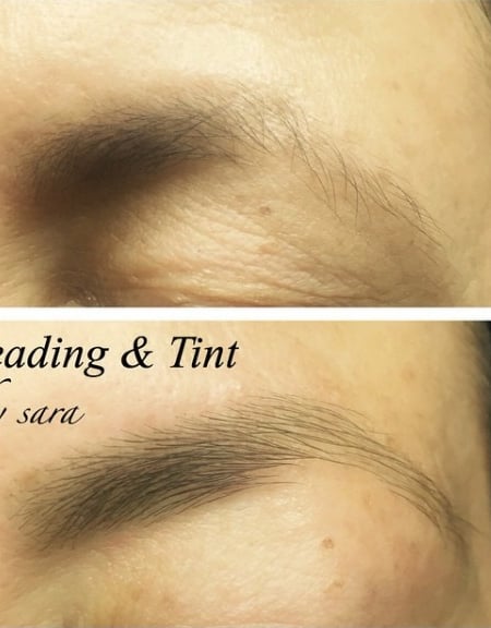 Image of  Brows, Arched, Brow Shaping, Threading, Brow Technique, Brow Tinting