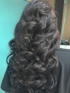 View Women's Hair, Hairstyle, Bridal Hair, Hair Length, Long Hair (Mid Back Length), Hair Color, Brunette Hair - Hanan , Dearborn, MI