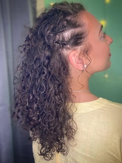 View Women's Hair, Hair Length, Long, Coily, Haircuts, Layered, Curly, Hairstyles, Hair Restoration - Kate Michaels, Lakewood, OH
