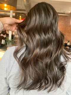 View Foilayage, Brunette, Hair Color, Women's Hair - Angelica Murphy, Worcester, MA