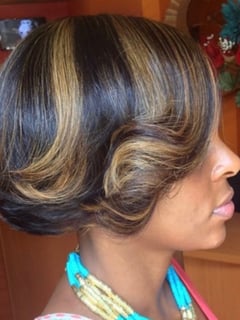 View Hair Extensions, Hairstyles, Hair Length, Short Chin Length, Hair Color, Balayage, Women's Hair - Kharla Rgs, Atlanta, GA