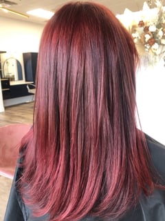 View Red, Fashion Hair Color, Hair Color, Women's Hair - Abby Lin, Gilbert, AZ