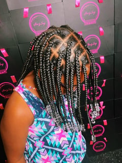 View Hairstyle, Hair Texture, 4C, Natural Hair, Braids (African American), Protective Styles (Hair), Hair Extensions, Women's Hair - Brittany Eersteling, New York, NY
