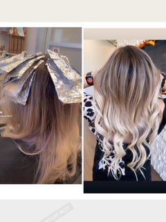 View Women's Hair, Color Correction, Blonde, Ombré, Hair Extensions, Smoothing , Hairstyle, Beachy Waves, Hair Color, Balayage, Blowout - Wendy Bonilla, Lancaster, CA