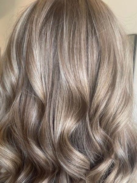 Image of  Women's Hair, Fashion Color, Hair Color, Highlights, Long, Hair Length, Beachy Waves, Hairstyles