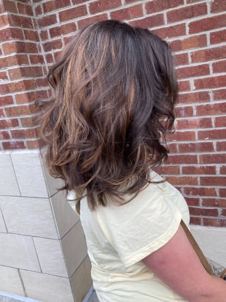 Image of  Women's Hair, Balayage, Hair Color, Blonde, Brunette, Color Correction, Foilayage, Highlights, Long, Hair Length, Bob, Haircuts, Layered, Beachy Waves, Hairstyles