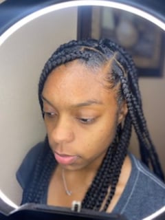 View Women's Hair, Black, Hair Color, Shoulder Length, Hair Length, Braids (African American), Hairstyles, 4A, Hair Texture - Tiyanna Simmons, 