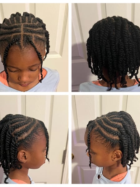 Image of  Braiding (African American), Hairstyle, Kid's Hair, Protective Styles