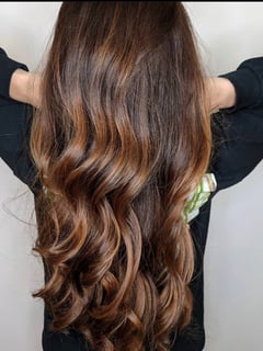 View Hairstyles, Hair Length, Long, Hair Color, Balayage, Women's Hair, Curly - Magen Corbin, Red Lion, PA
