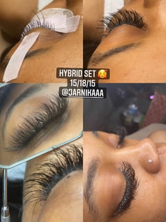 View Hybrid, Lash Type, Eyelash Extensions, Lashes - LuxBrowsByJo , Atlanta, GA