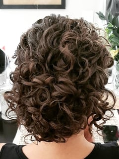 View Women's Hair, Brunette, Hair Color, Shoulder Length, Hair Length, Curly, Haircuts, Curly, Hairstyles, Updo, Natural, Bridal - Becki Kennedy, Saint Charles, IL
