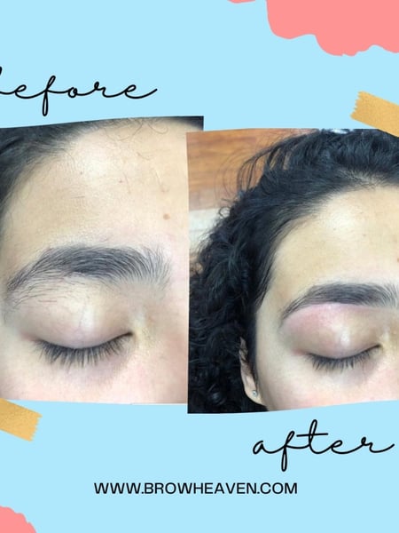Image of  Brows, Brow Shaping, Arched, Rounded, S-Shaped, Steep Arch, Straight, Brow Technique, Threading, Wax & Tweeze, Brow Sculpting, Brow Tinting, Brow Lamination, Microblading, Ombré